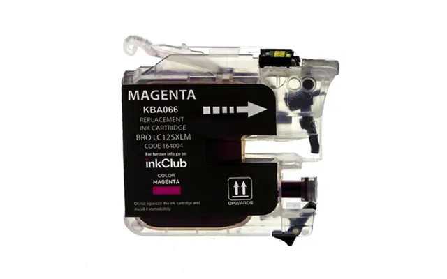 Inkclub Blækpatron Magenta - Erstatter Brother Lc125xl-m Kba066 Modsvarer Lc125xlm