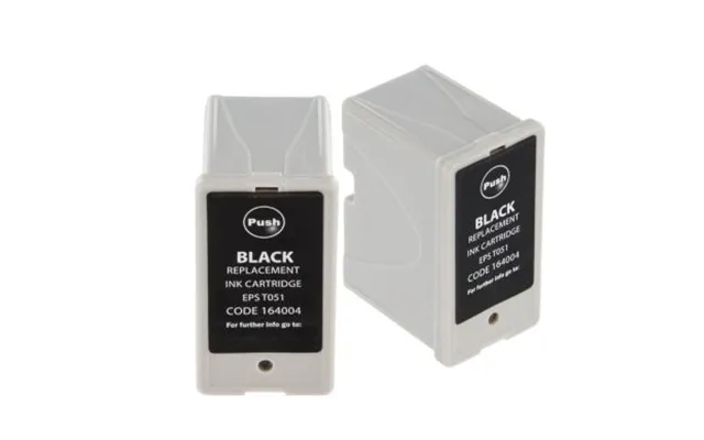 Inkclub Blækpatron Sort - 2 Stk Pakning Ked0081-2 Modsvarer T051