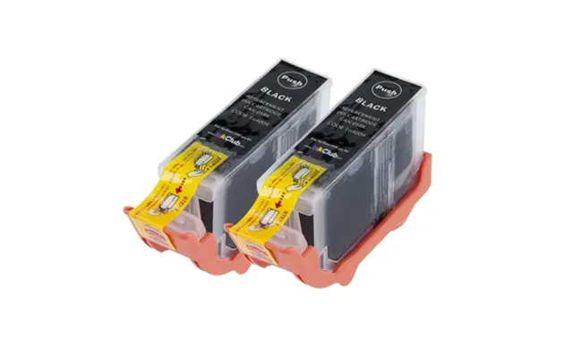 Inkclub Blækpatron Sort 520 Sider - 2 Stk Pakning Kcb438-2 Modsvarer Pgi-5bk