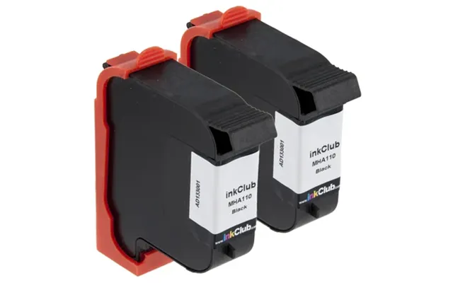 Inkclub Blækpatron Sort 700 Sider - 2 Stk Pakning Mha110-2 Modsvarer C6615d