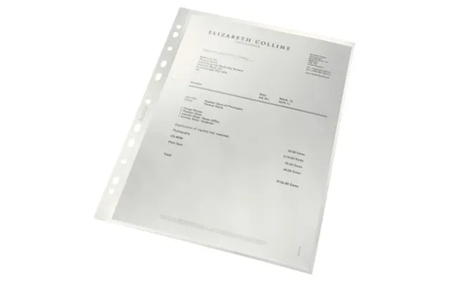 Leitz Lomme Leitz Recycle A4 Klar Præglet 100 Stk 47911003 Modsvarer N A