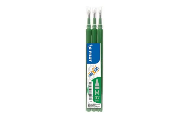 Pilot Refill 3-pak Frixion Udviskeligt Blæk 0,7 Grøn 356087 Modsvarer N A