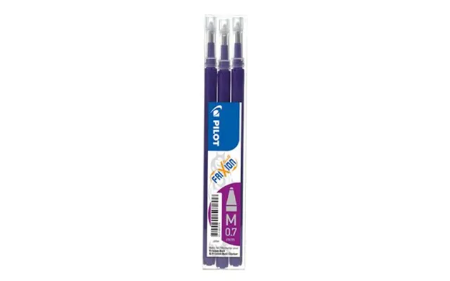 Pilot Refill 3-pak Frixion Udviskeligt Blæk 0,7 Lilla 356094 Modsvarer N A