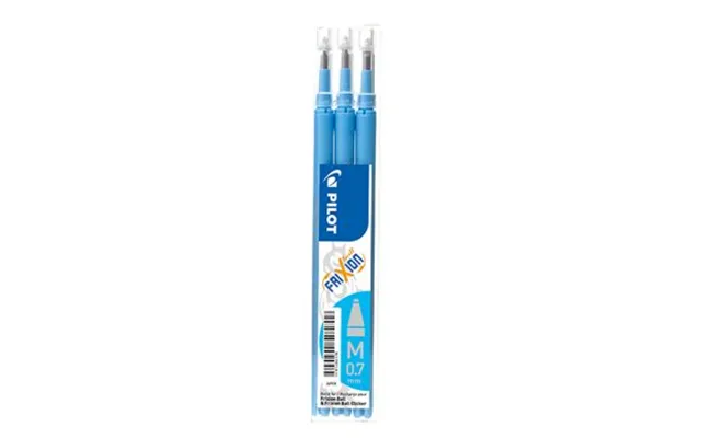 Pilot Refill 3-pak Frixion Udviskeligt Blæk 0,7 Lyseblå 356100 Modsvarer N A