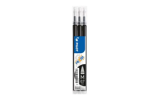 Pilot Refill 3-pak Frixion Udviskeligt Blæk 0,7 Sort 356056 Modsvarer N A