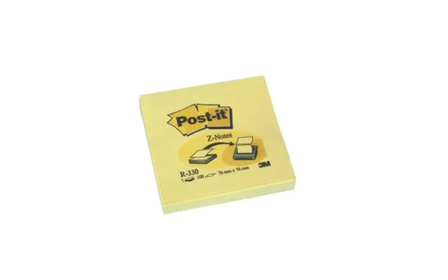 Post-it Notes Post-it Z-block 76x76mm Gul 12 3134375014304 Modsvarer N A