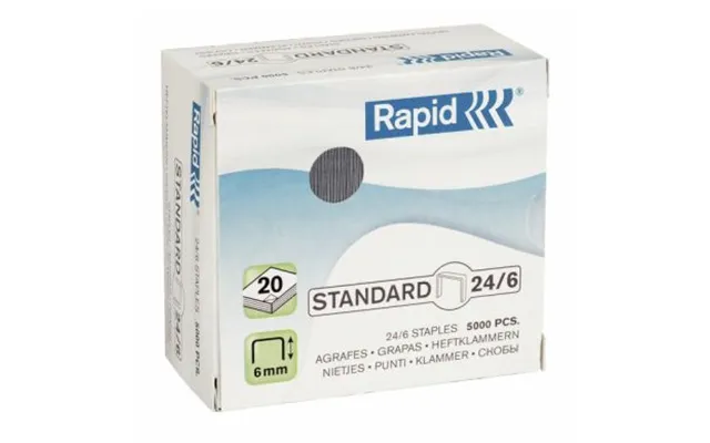 Rapid Hæfteklamme Rapid Stand. 24 6 Galv 5000 24859800 Modsvarer N A