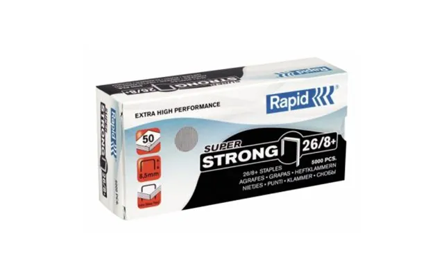 Rapid Hæfteklamme Rapid Superstrong 26 8 5000 24862200 Modsvarer N A