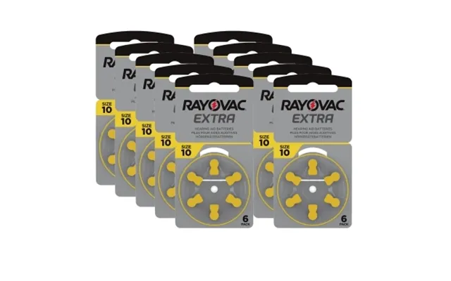 Rayovac Rayovac Extra Advanced Act 10 Gul 10-pak 4561-1-10 Modsvarer N A