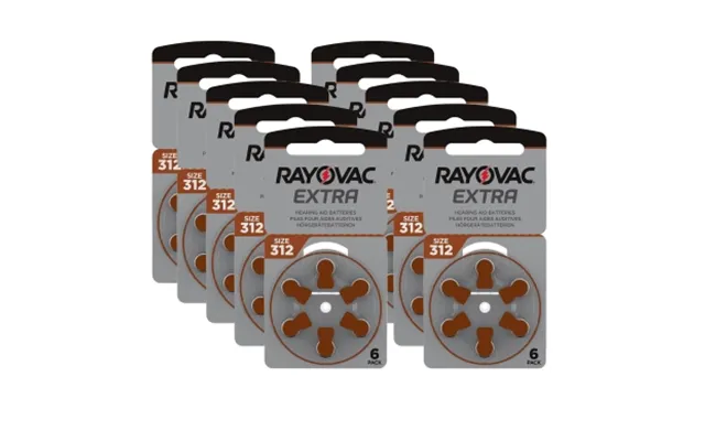 Rayovac Rayovac Extra Advanced Act 312 Brun 10-pak 4563-1-10 Modsvarer N A