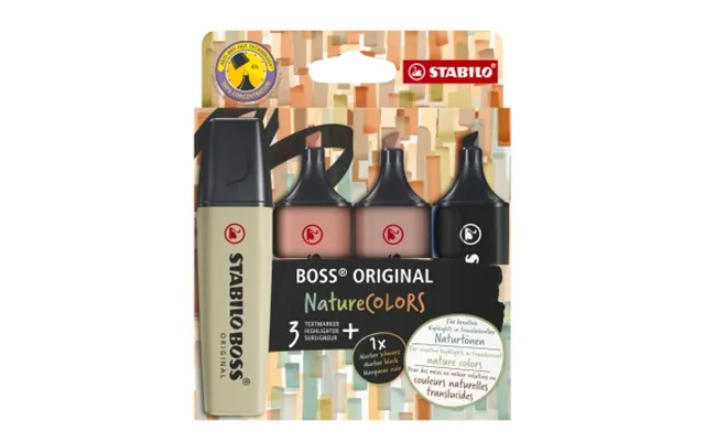 Stabilo Stabilo Boss Original Nature Colors 4 Pack Version 1 266920 Modsvarer N A