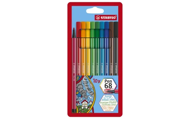 Stabilo Stabilo Pen 68 10 Pack 265200 Modsvarer N A