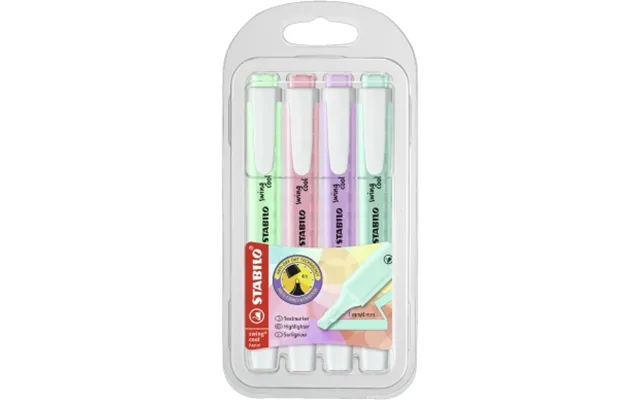 Stabilo Stabilo Swing Cool Pastel 4 Pack Version 1 263204 Modsvarer N A