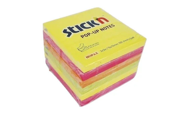 Stick'n Stick'n Z-noteskub 6st 76x76mm 100 Blad Assorterat Neon 4712759907528 Modsvarer N A