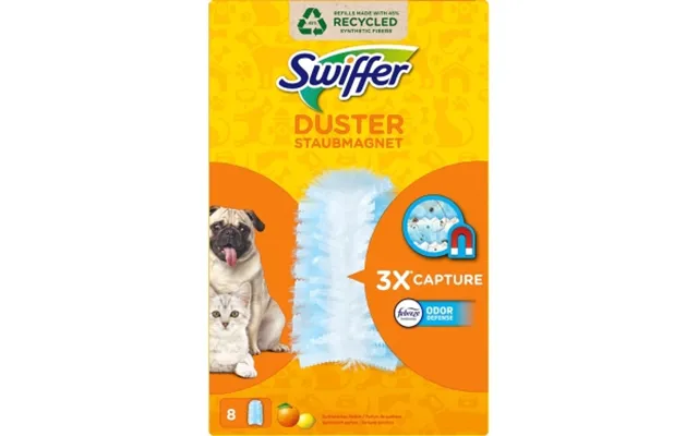 Swiffer Swiffer Duster Pet Rengøringsklude Refill 8-pakning 8700216005104 Modsvarer N A