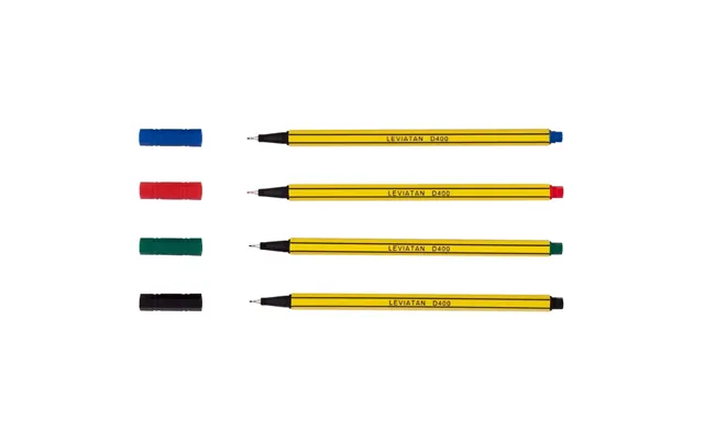 Fineliner Leviatan D400 - Sæt Med 4 Stk Farver