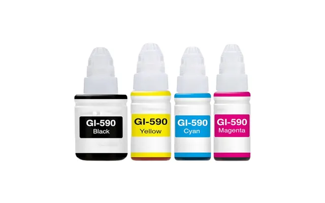 Pakke Sæt Canon Gi-590 - 4 Farver Bk-c-m-y Alternativ 345 Ml