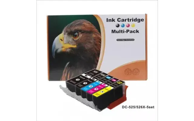 Pakke Sæt Canon Pgi-525 Cli-526 5 Farver Pbk-bk-c-m-y Alternativ 59ml