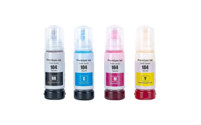 Pakke Sæt Epson 104 4 Farver Bk-c-m-y Alternativ 340 Ml