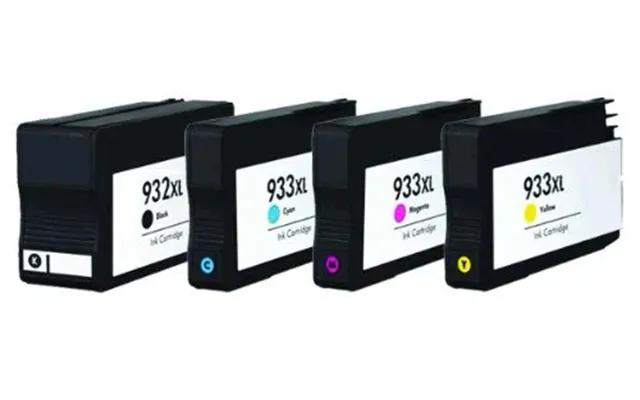 Pakke Sæt Hp 932xl 933xl 4 Farver Bk-c-m-y Kompatibel 77 Ml