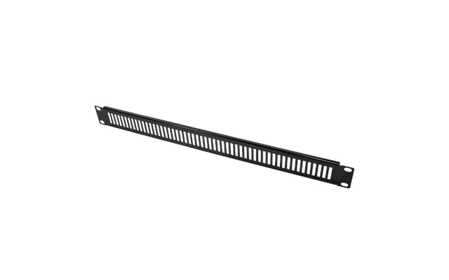 19 Ventilated Blank Panel 1u - Black
