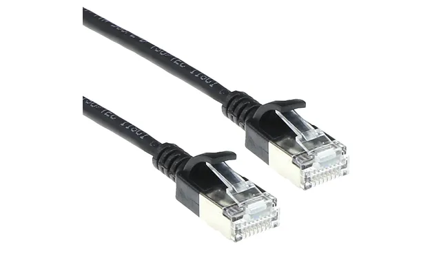 Act Cat6a U Ftp Slimline Bk 5.00m