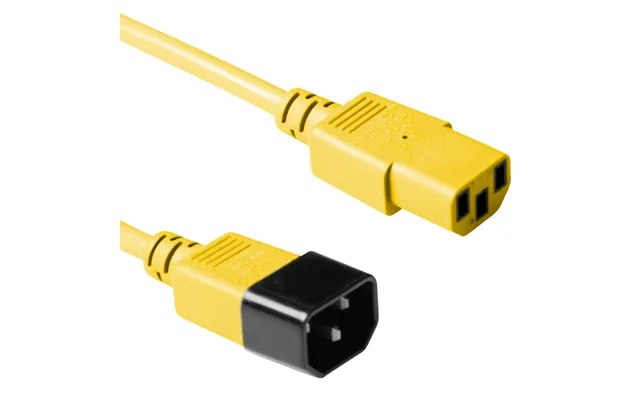 Act Powercord C13 - C14 Yellow 5 M