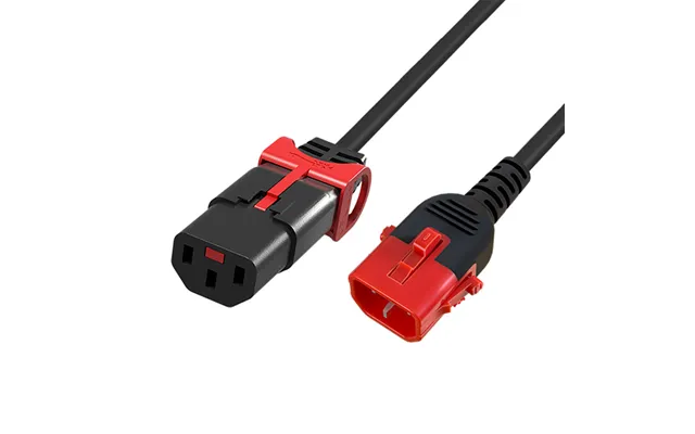 Act Powercord C13 Iec Lock - C14 Iec Lock Dual Locking Black 1 M, Pc3601