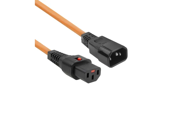 Act Powercord C13 Iec Lock - C14 Orange 2 M, Pc940