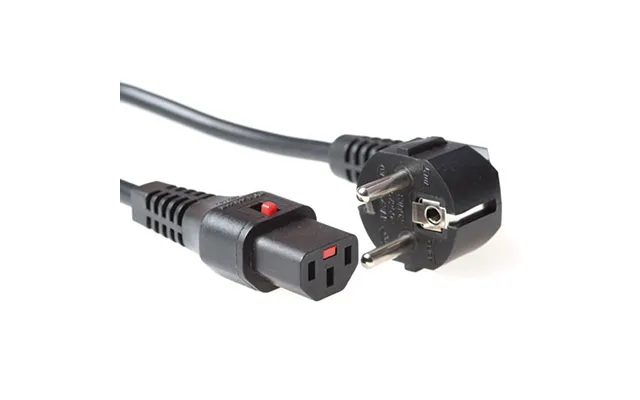 Act Powercord Cee 7 7 Male Angled - C13 Iec Lock Black 1 M, El249s