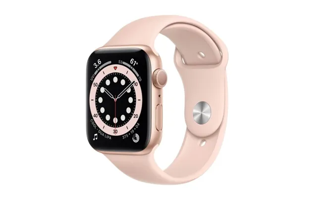 Apple Watch Series 6 Gps 44mm Gold Aluminium Case With Pink Sand Sport Band