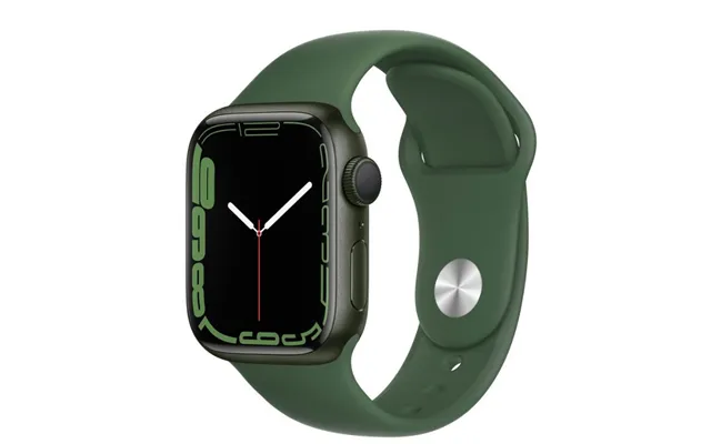 Apple Watch Series 7 Gps 41mm Green Aluminium Case With Clover Sport Band