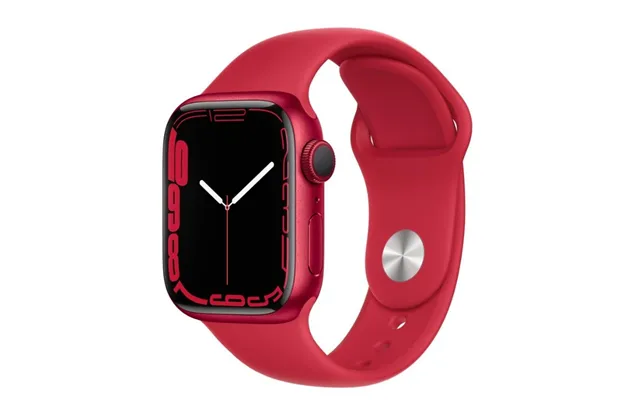 Apple Watch Series 7 Gps 41mm Product Red Aluminium Case With Sport Band