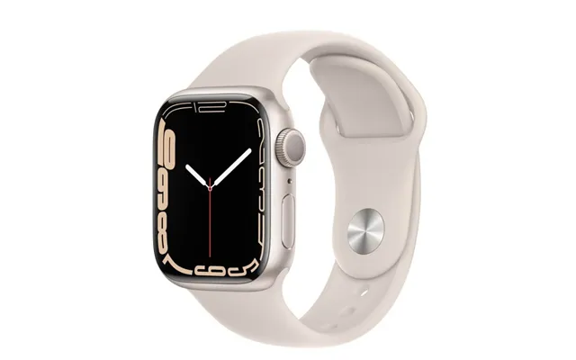 Apple Watch Series 7 Gps 41mm Starlight Aluminium Case With Starlight Sport Band