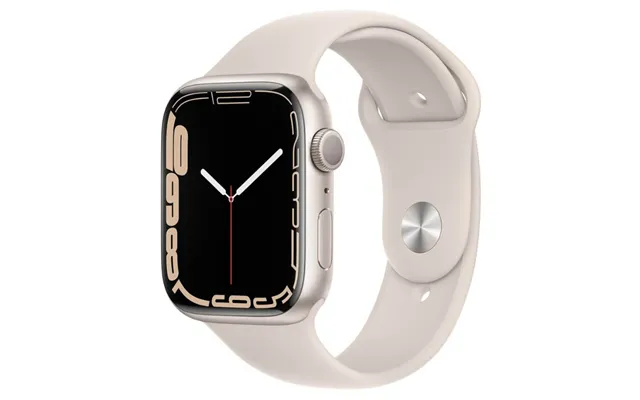 Apple Watch Series 7 Gps 45mm Starlight Aluminium Case With Starlight Sport Band