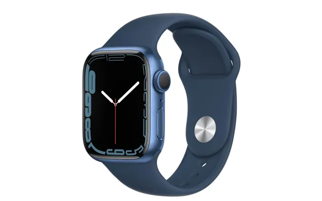 Apple Watch Series 7 Gps Cellular 41mm Blue Aluminium Case With Abyss Blue Sport Band
