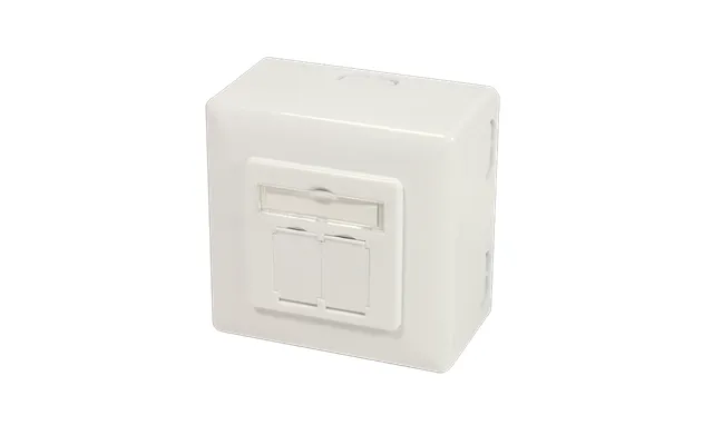 Cat.6a Wall Outlet 2xrj45 Shielded - W. Backbox