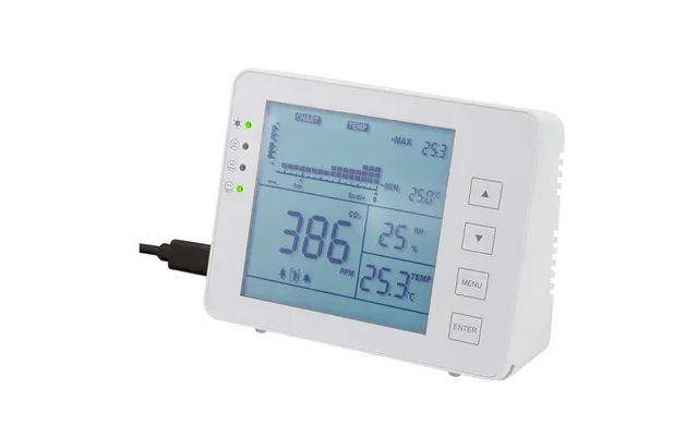 Logilink Co2 Meter With Three-level Indicator - Temperature & Humidity Display