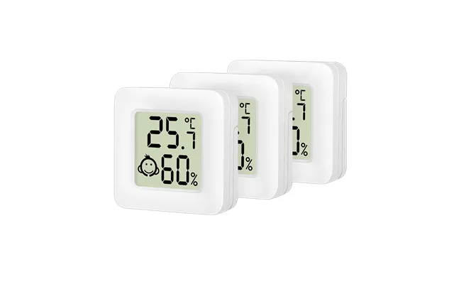 Logilink Flat Travel Thermo- Hygrometer 3 Pcs. - With Comfort Level Emoji Display
