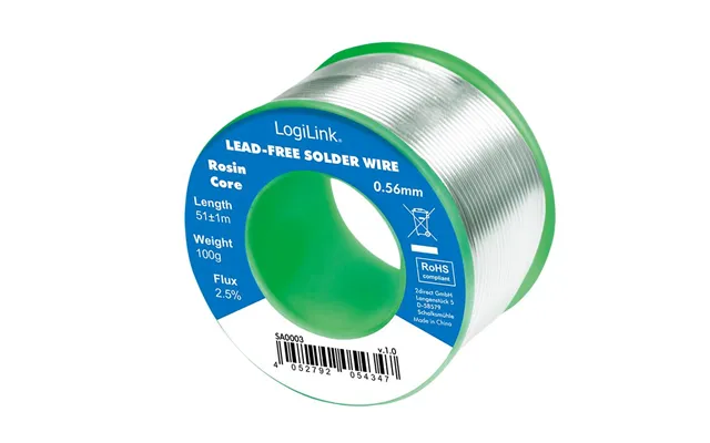 Logilink Solder Wire Ø 0,56 Mm Lead Free - 0,7% Copper