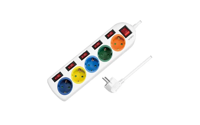 Power Strip 5-way With 6 Switches - 5x Cee 7 3