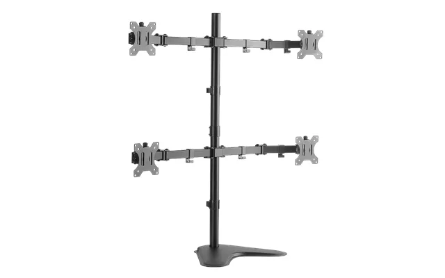 Quad Monitor Desk Stand - Tilt -45 45