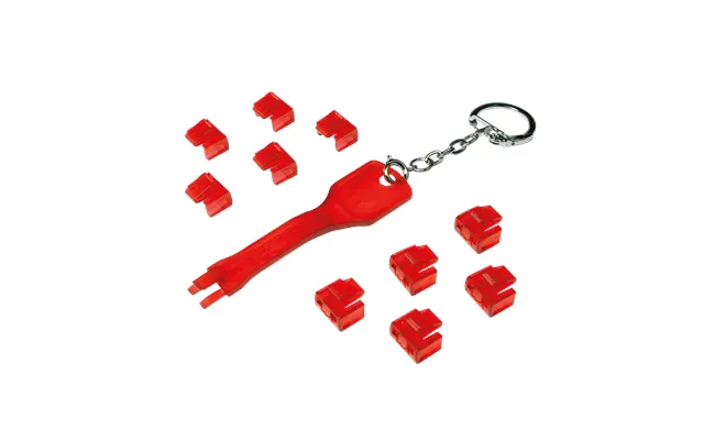 Rj45 Port Blocker 1x Key - 10x Locks