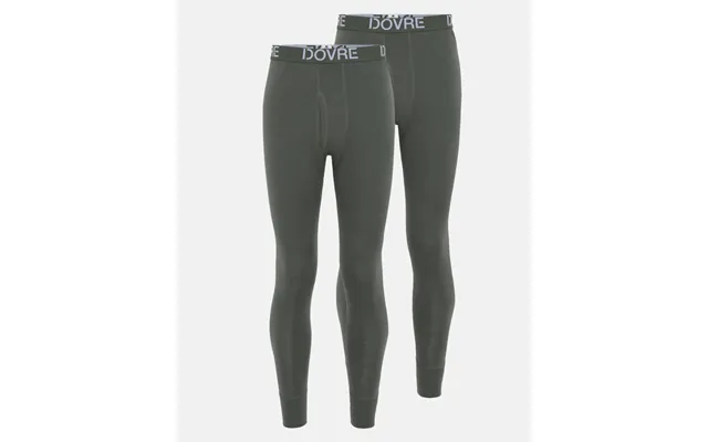Long Johns 2-pak 100% Merino Uld Grøn