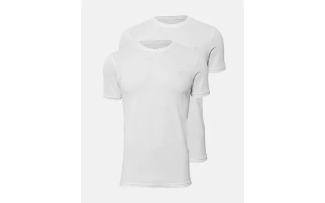 Piqué T-shirt 2-pak Bambusviskose Hvid