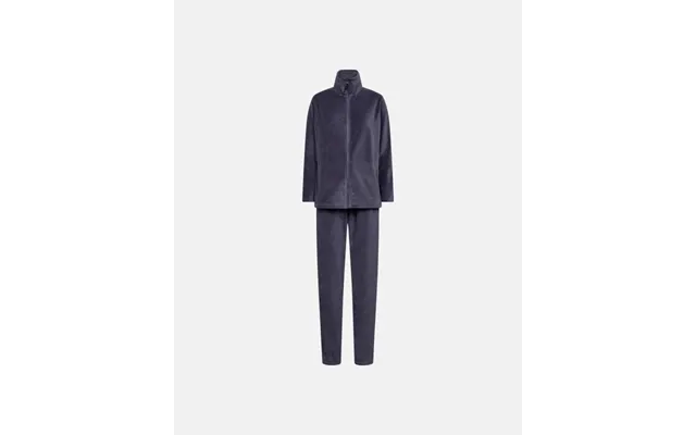 Pyjamas Sæt I Velour Bomuld Blå
