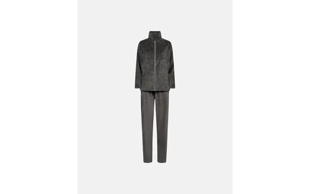 Pyjamas Sæt I Velour Bomuld Grå