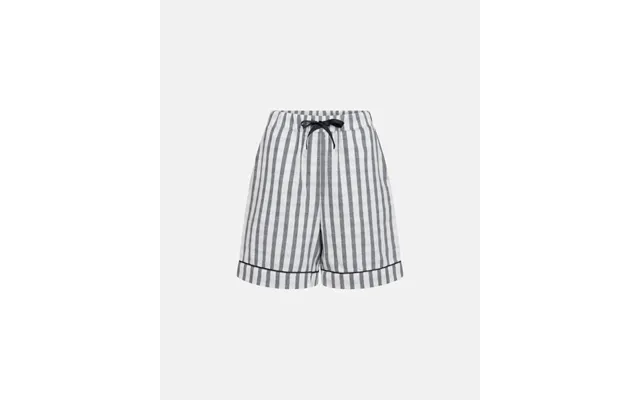 Pyjamasshorts 100% Økologisk Bomuld Navy Stribet