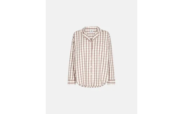 Pyjamasskjorte 100% Økologisk Bomuld Rosa Ternet