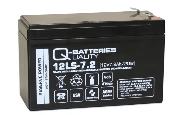 Batteri 12v Q-batteri Genopladeligt Batteri 7,2ah